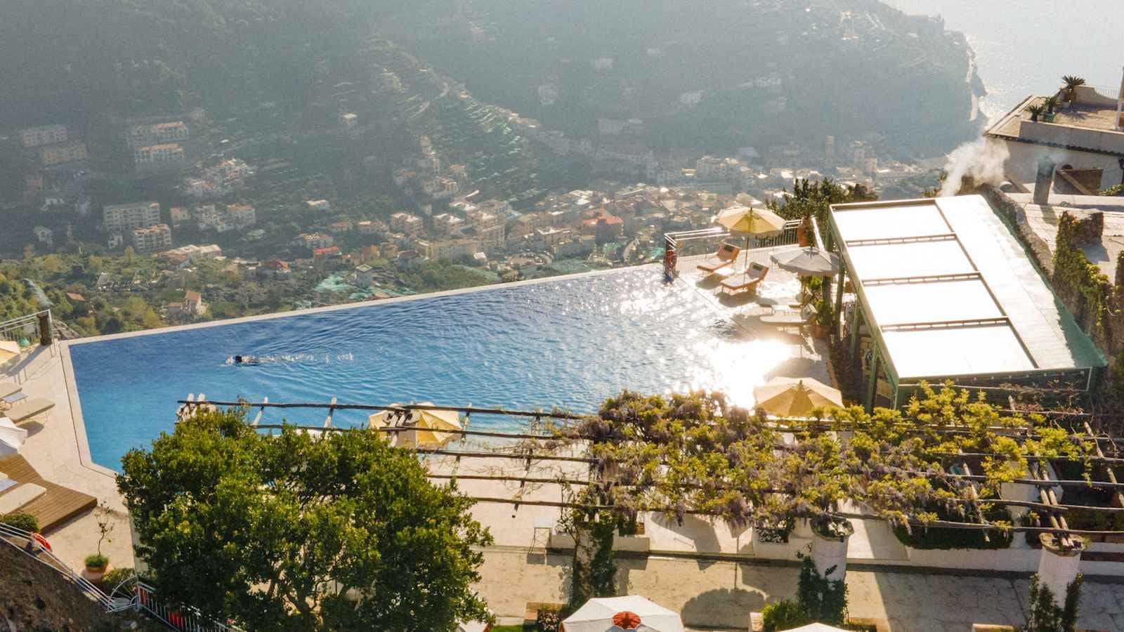 Caruso pool above the Ravello coast