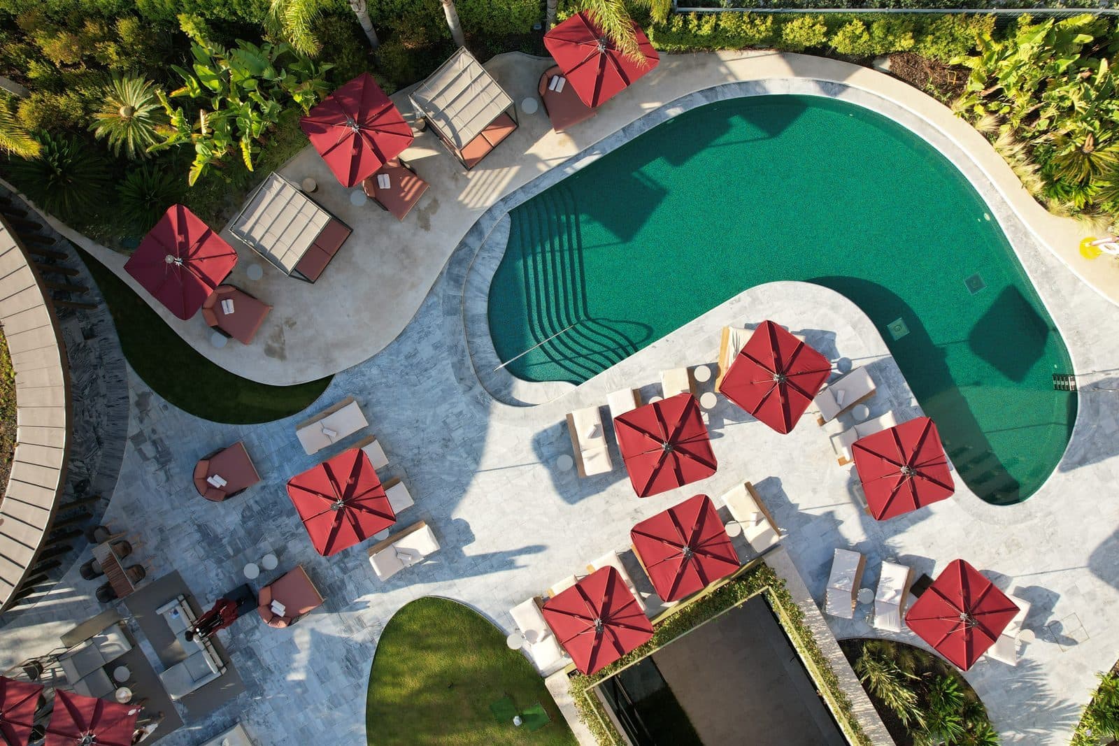 Aerial view of the Four Seasons Hotel Ritz Lisbon pool